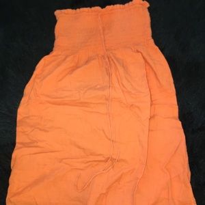 Orange summer dress